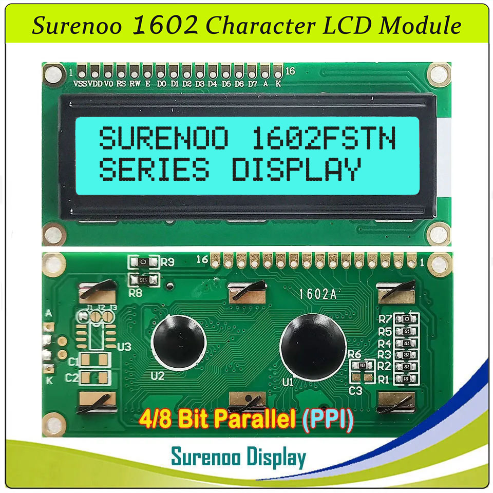 Surenoo 1602 16X2 162 5V 4-Bit - Lcd 1602 recension och pris
