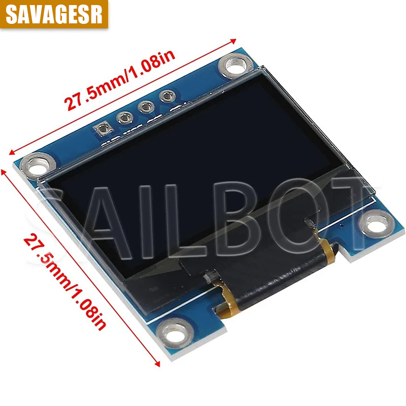 1-10PCS 0.96 Inch OLED Display - Ssd1306 recension och pris