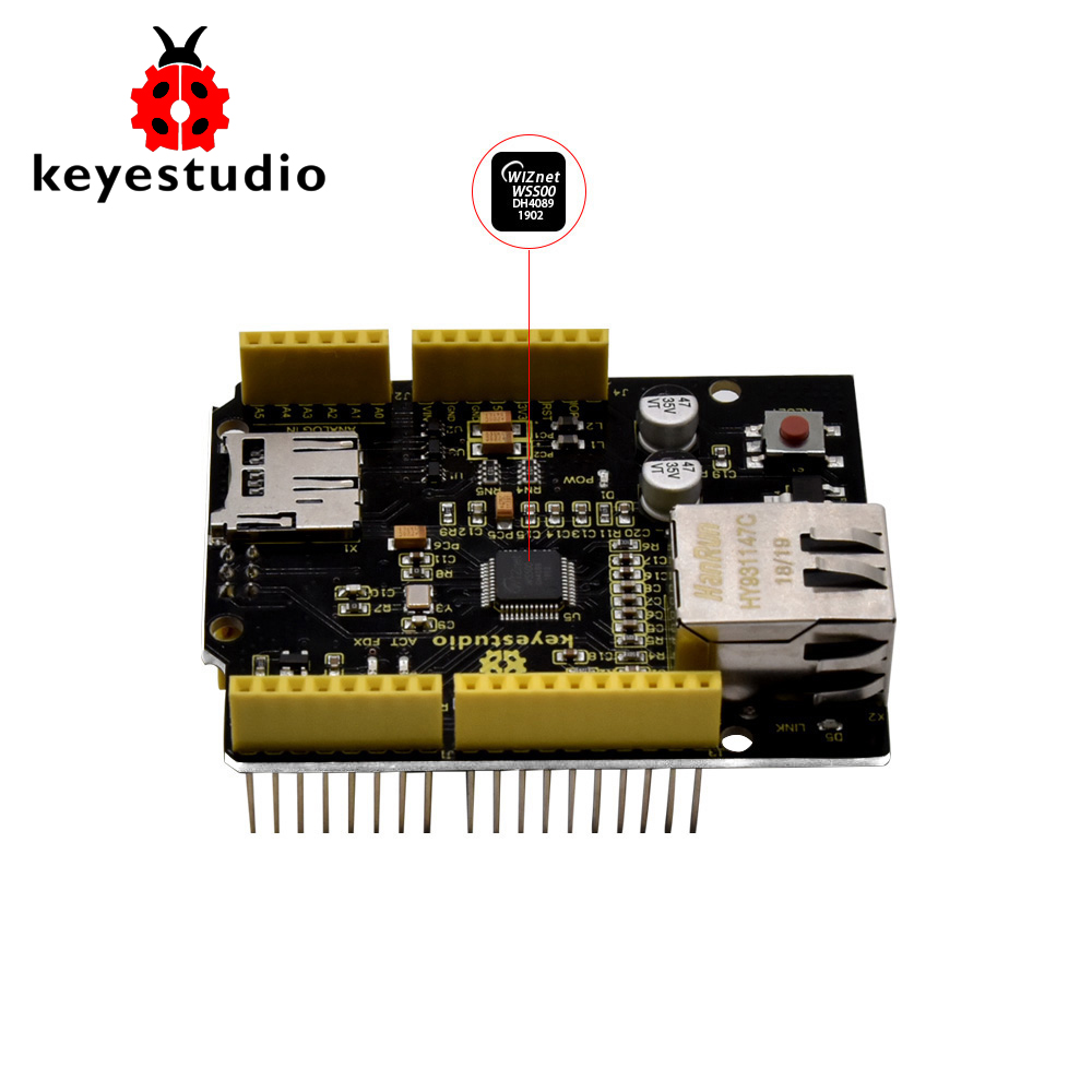 Keyestudio W5500 Ethernet Shie - Ethernet W5500 recension och pris