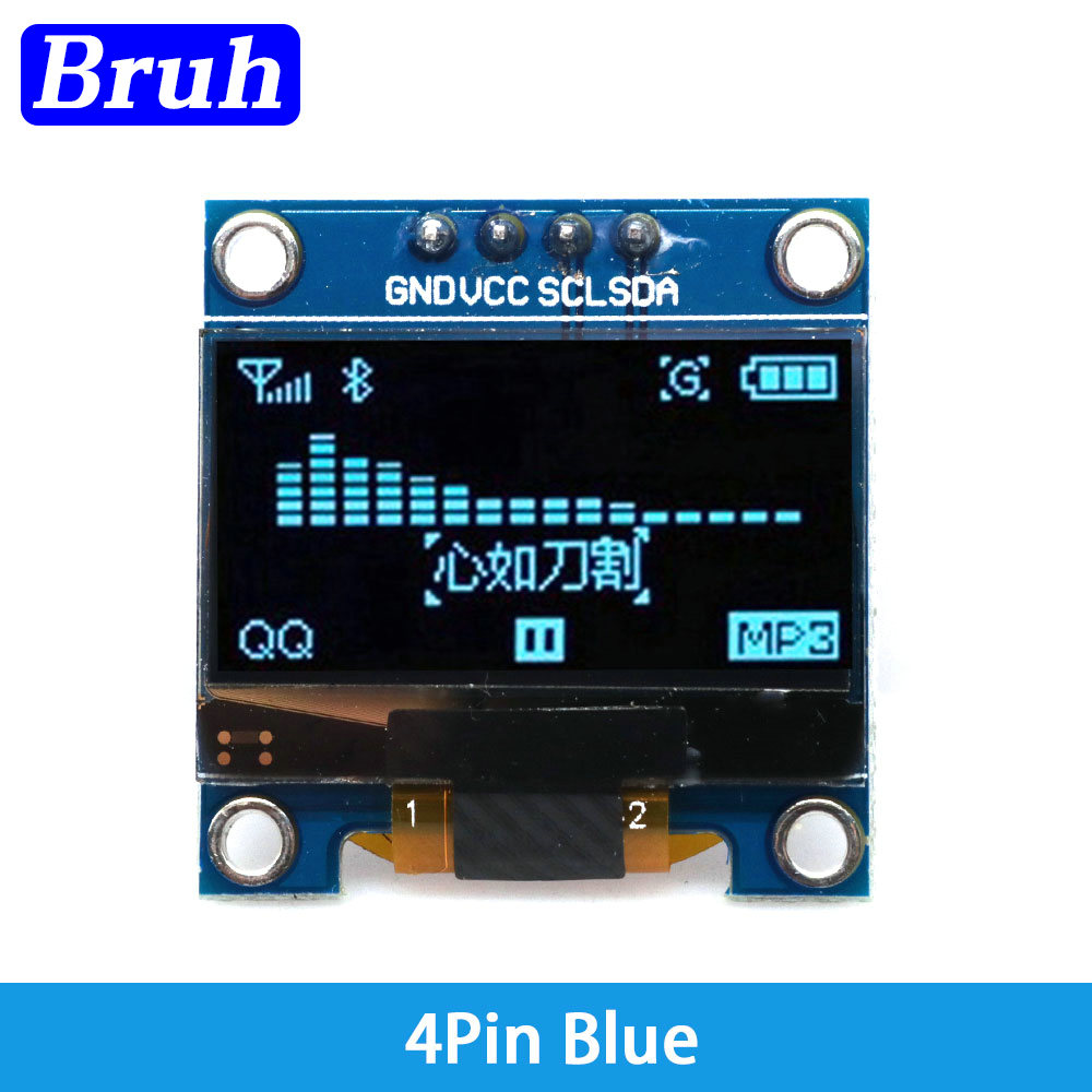 4Pin White Blue Color 0.96 inc - Oled Display 0.96 recension och pris