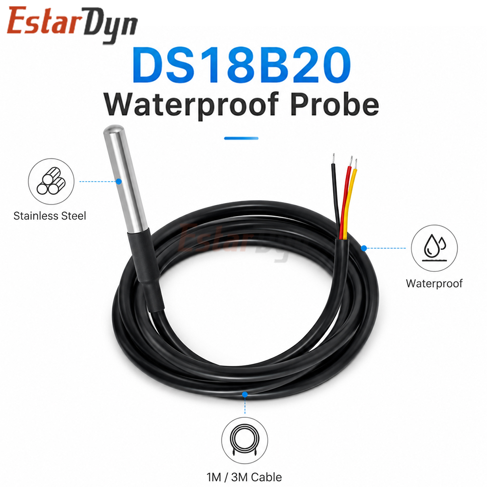 Estardyn DS18B20 Waterproof Di - Ds18B20 recension och pris