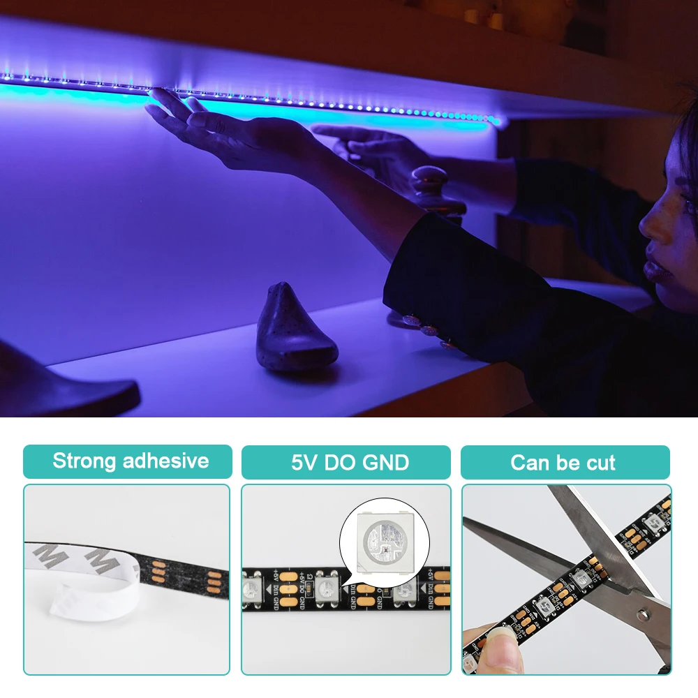 5V WS2812B Pixel RGB Led Strip - Ws2812B Strip 5V recension och pris