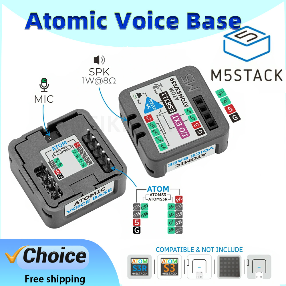 M5Stack Atomic Voice Base ES83 - Microphone Module recension och pris