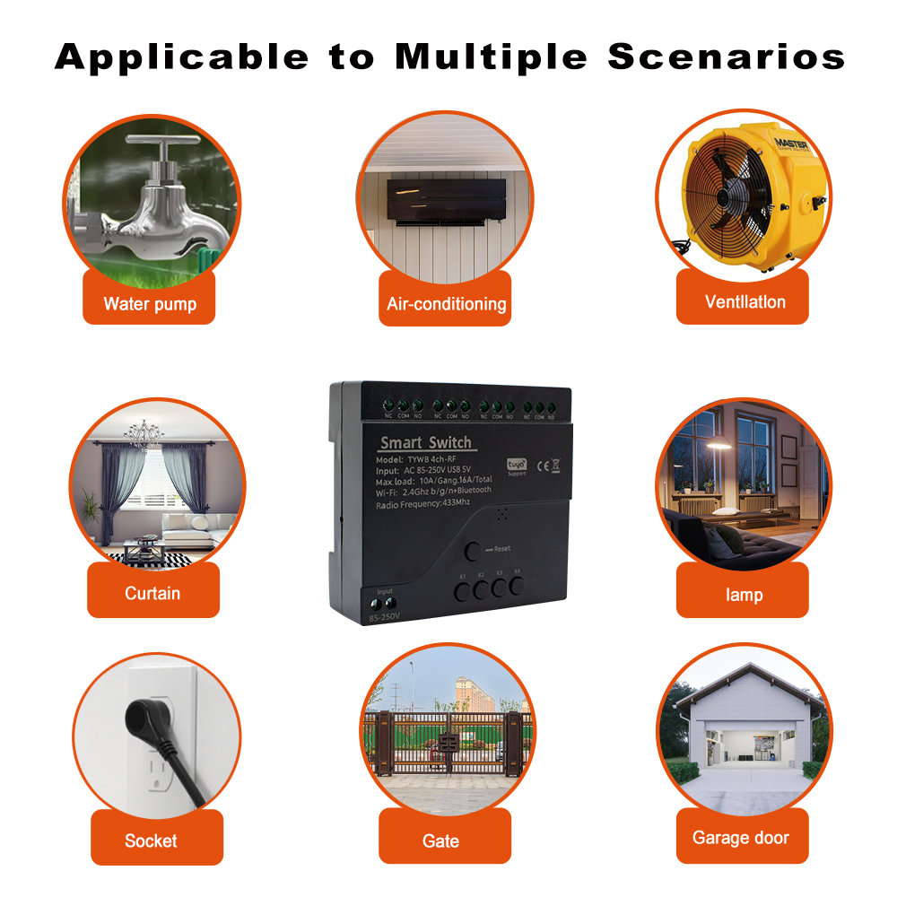 4CH Tuya Smart Wifi Switch Mod - Ir Remote Module recension och pris