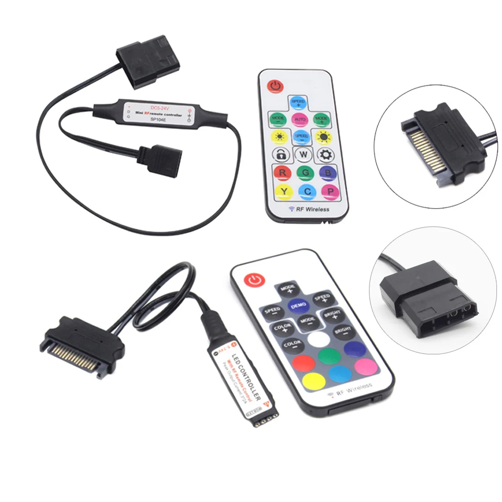 SATA Molex RGB Controller 5V 3 - Ws2812B Strip 5V recension och pris