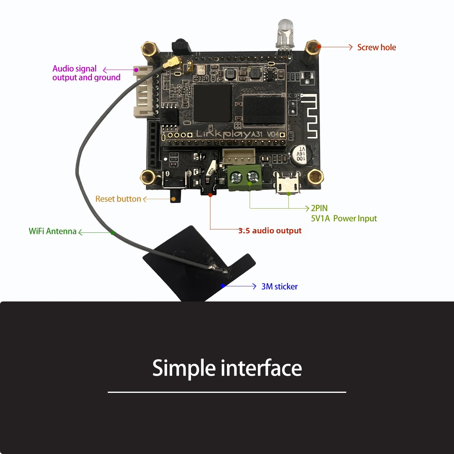 D10 WiFi and Bluetooth 5.0 Aud - Microphone Module recension och pris