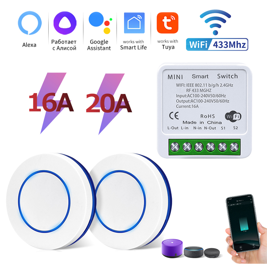 Tuya Wifi Smart Switch RF 433M - Joystick Module recension och pris
