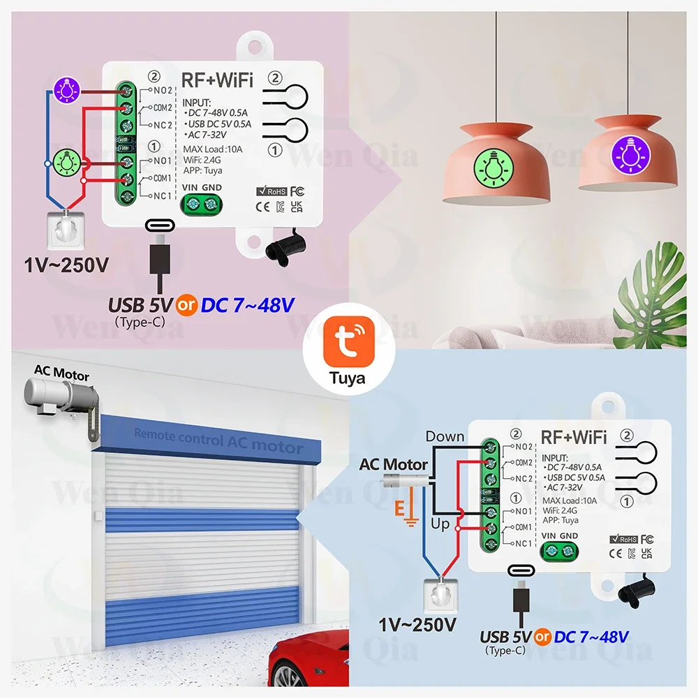 2CH Smart Light Switch Tuya,Wi - Ir Remote Module recension och pris