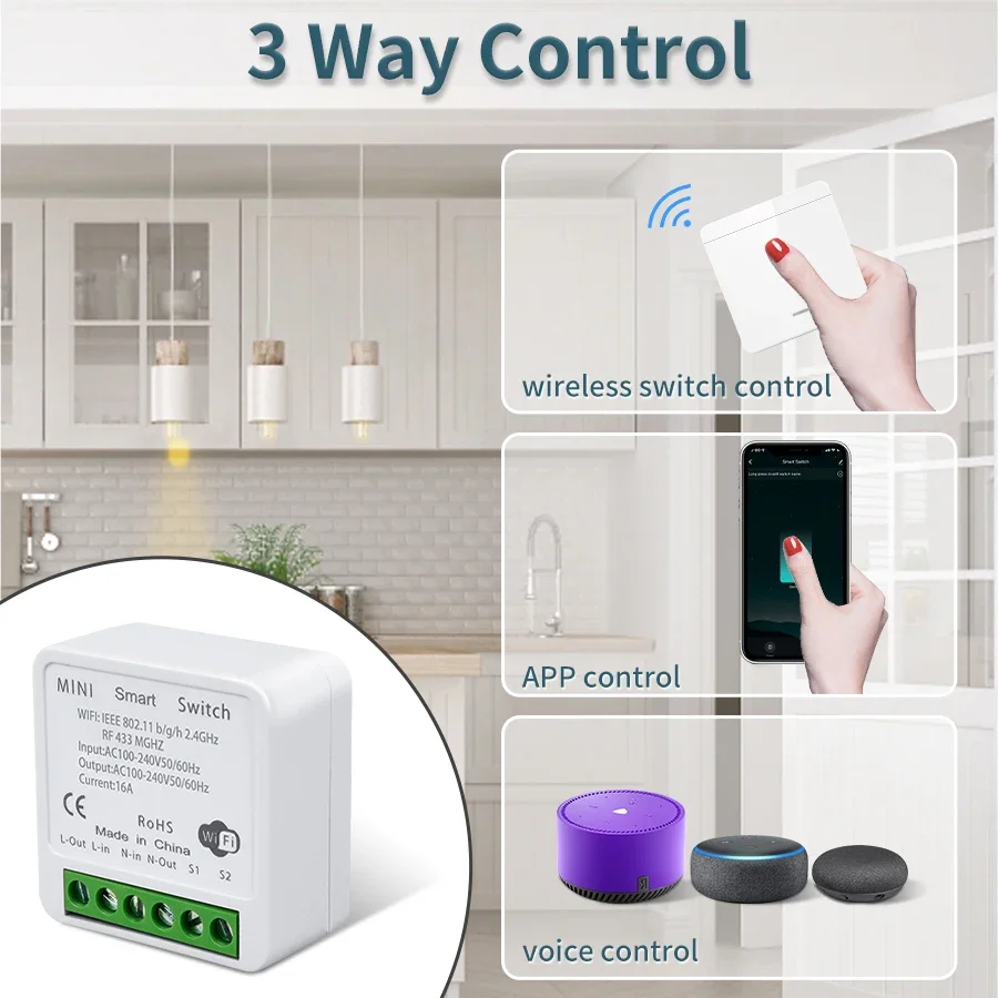 Wifi RF 433MHz Smart Switch Tu - Ir Remote Module recension och pris