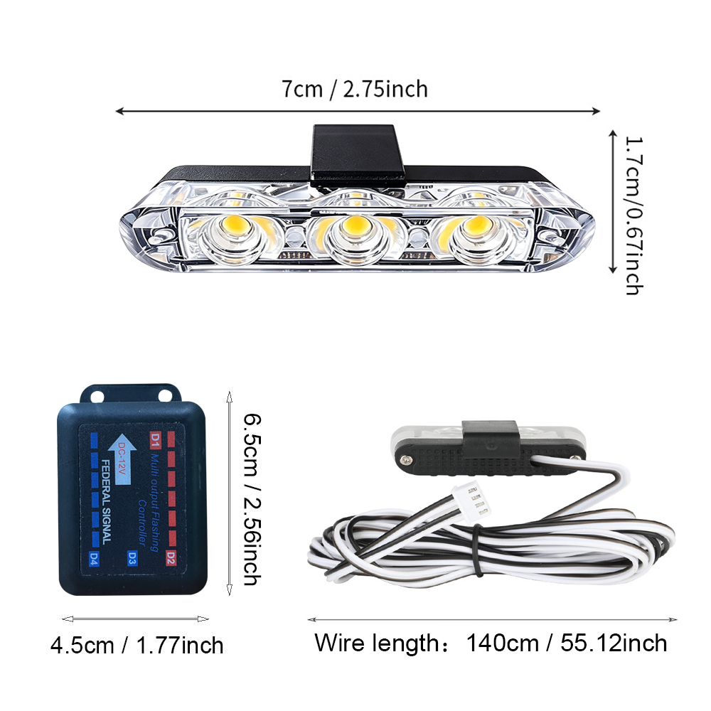  3LED 8 Modules Car Grille Fl - Joystick Module recension och pris