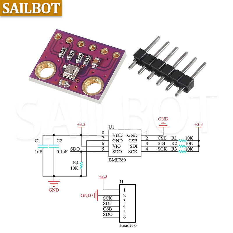 BME280 5V 3.3V Digital Sensor  - Bme280 recension och pris