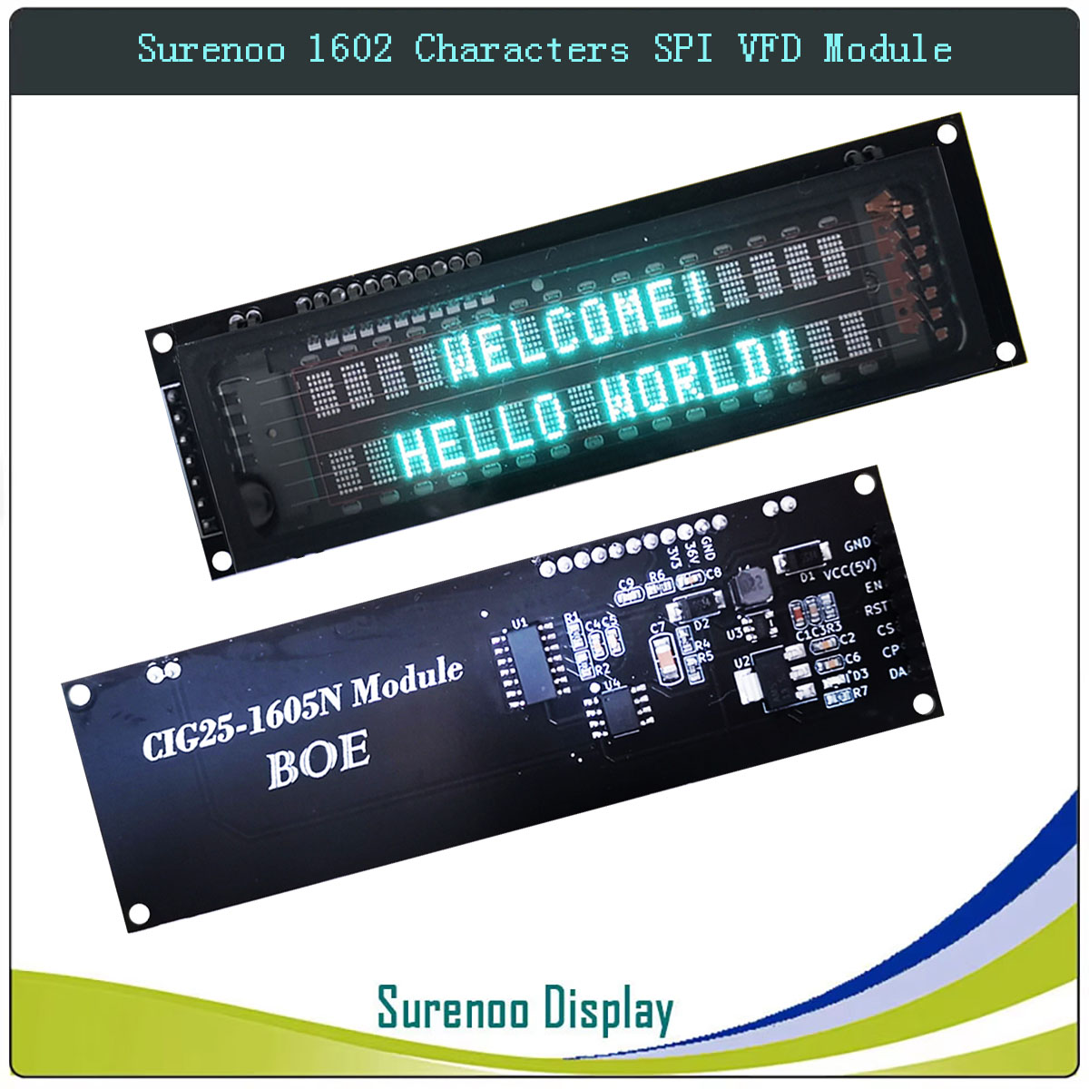 Surenoo 7P Serial SPI 1602 162 - Lcd 1602 recension och pris