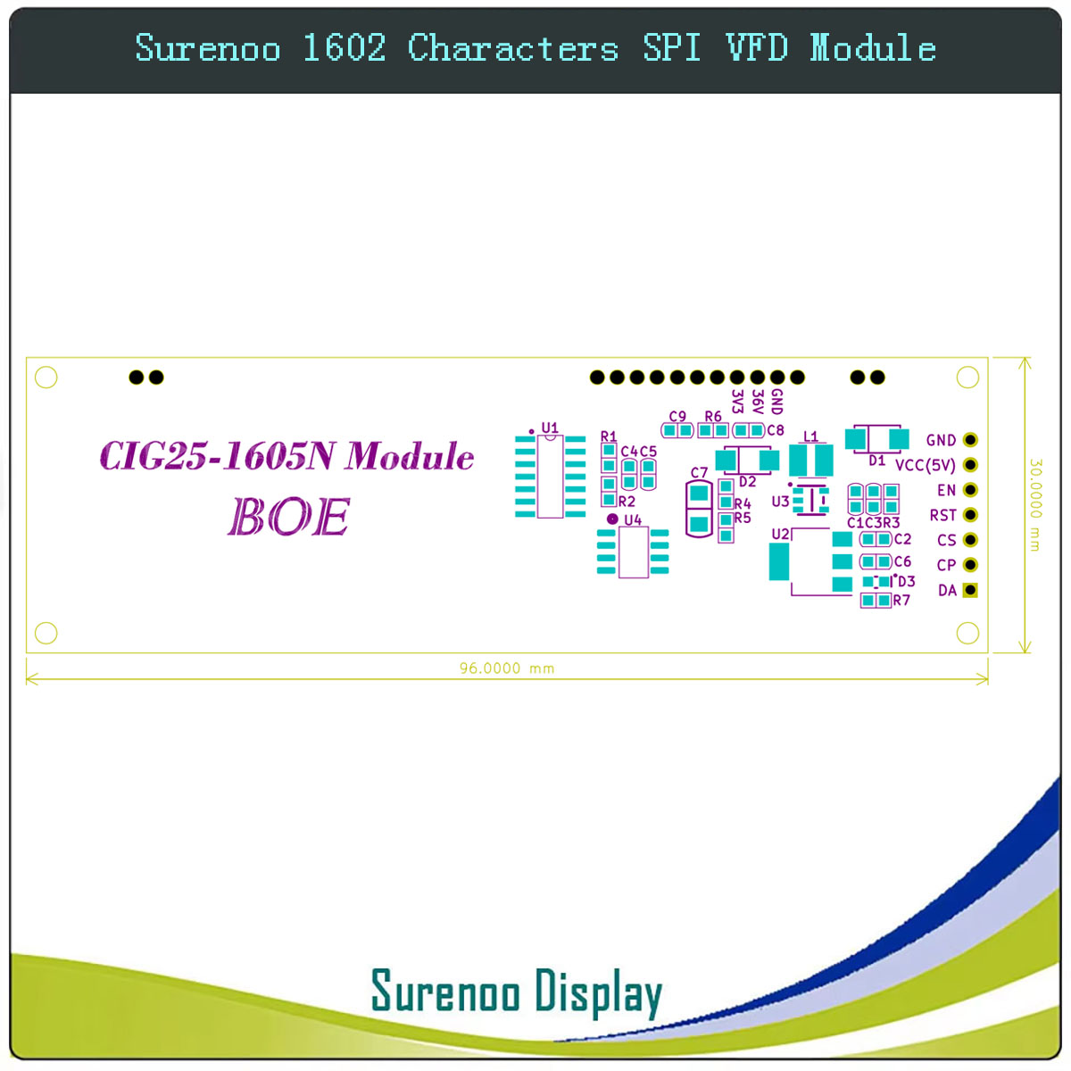 Surenoo 7P Serial SPI 1602 162 - Lcd 1602 recension och pris